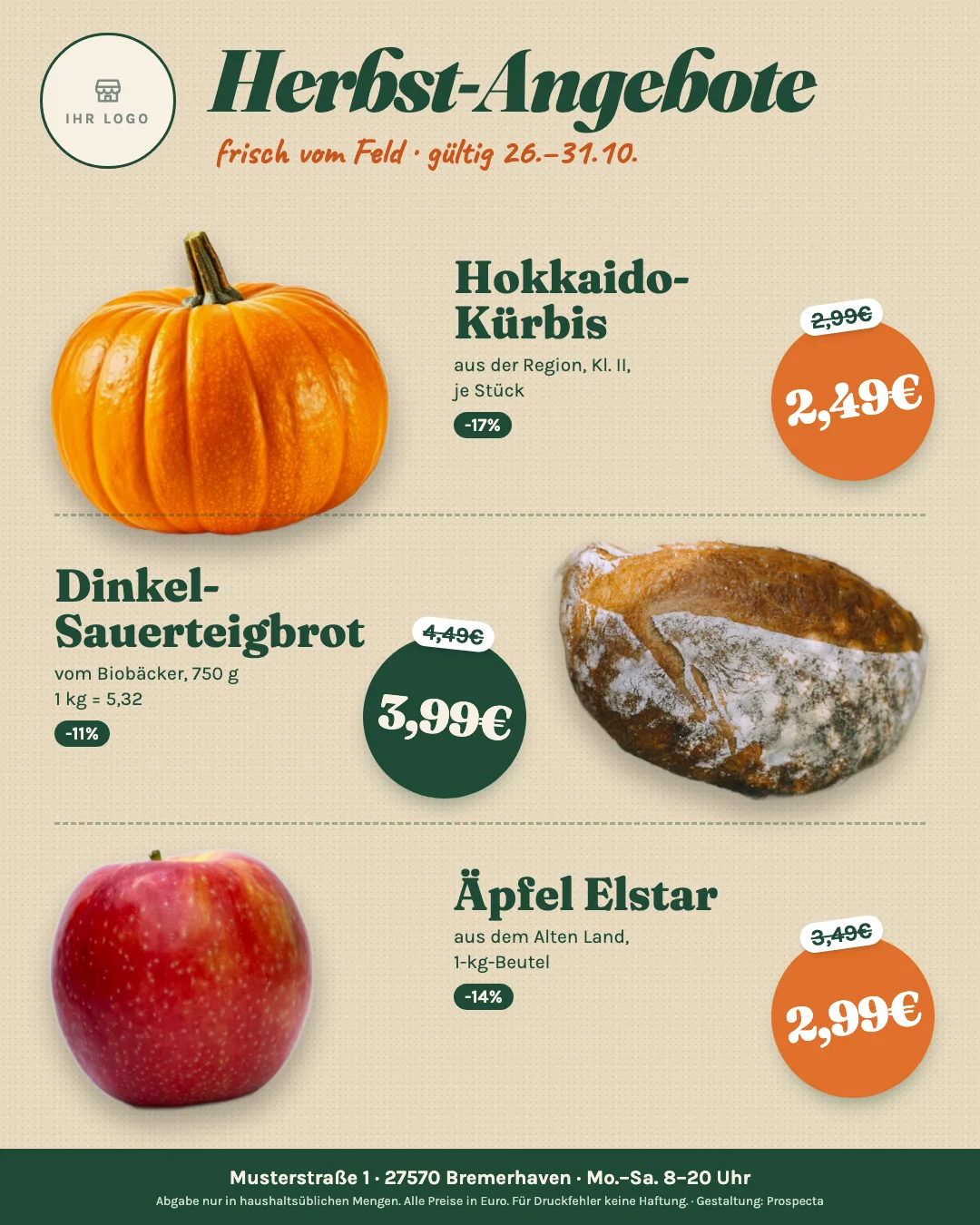 Beispiel-Prospekt: Stil Natur, 3 Artikel